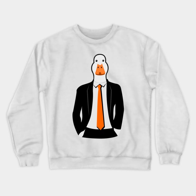 Goose in Suit Crewneck Sweatshirt by citypanda